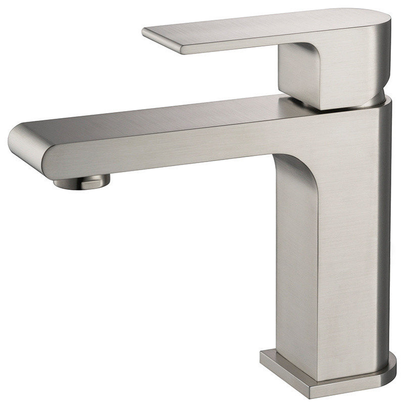 Fresca Allaro Single Hole Mount Bathroom Faucet in Brushed Nickel ...