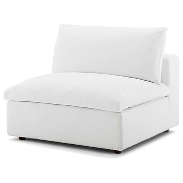 Modern Contemporary Urban Living Armchair Accent Chair, White