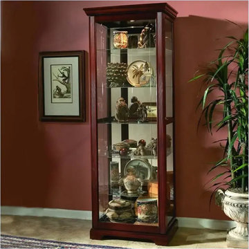 20717 Pulaski Furniture Accents And Curios Two Way Sliding Door Curio
