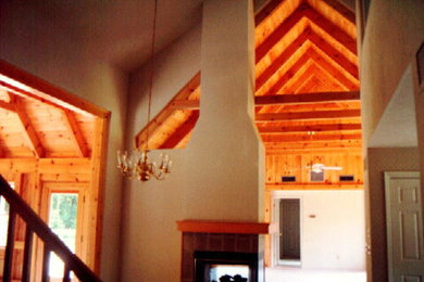Mountain style living room photo in Miami