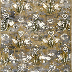 Hand Knotted Green - Area Rugs