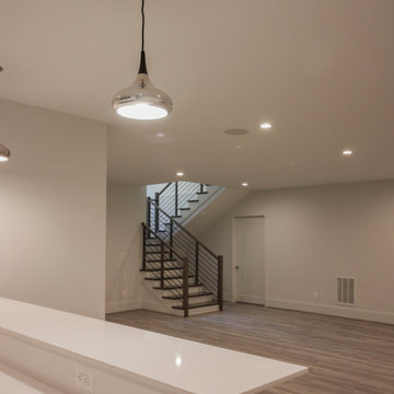 Project #79 | Minimalist Staircase with Black Horizontal Rods