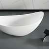 ALFI brand Black Matte Arched Solid Surface Resin Bathroom / Shower Stool
