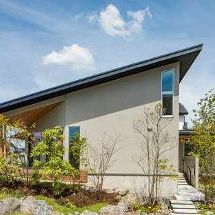 名古屋のモダンスタイルのおしゃれな家の外観の写真