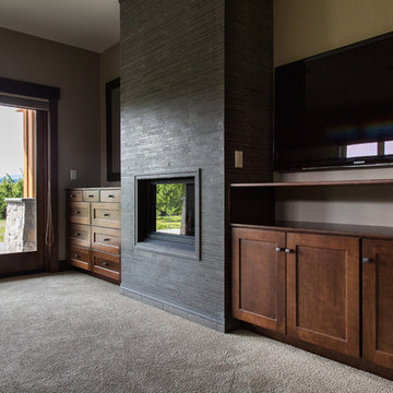 Family Room Cabinetry Shifts Focus from TV