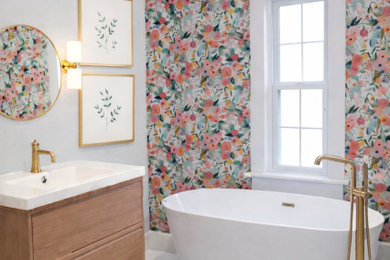 Bathroom - eclectic bathroom idea in Denver