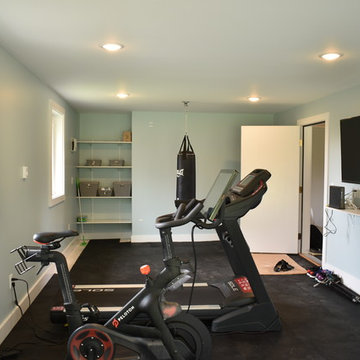 Garage Transformation to Workout Area