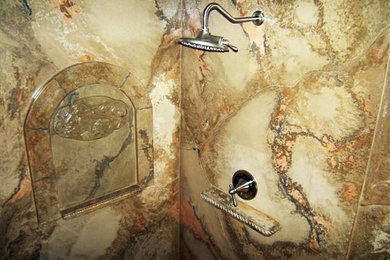 Example of a trendy bathroom design in Dallas
