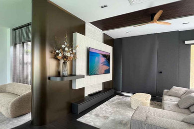 Living room - modern living room idea in Other