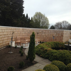 upper parterre garden wall and entry - Home Fencing And Gates