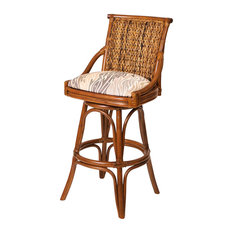 Alexander & Sheridan USA INC. - Balboa 24" Barstool In Sienna, Embree Noir - Bar Stools and Counter Stools