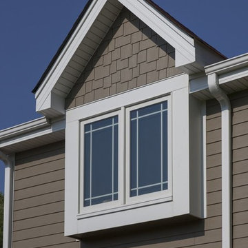 A Sharp new exterior with Andersen Windows & Hardie Siding in Naperville
