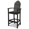 Trex Outdoor Furniture Cape Cod Adirondack Bar Chair, Charcoal Black