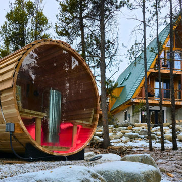 Cedar Sauna & Cold Plunge – Fire & Ice Setup