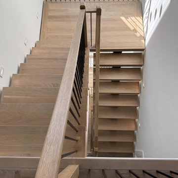 Project #139 | Four Story Modern Floating Staircase