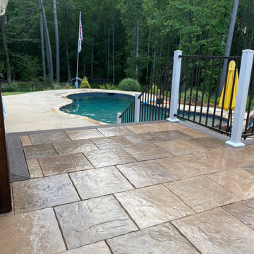 Monroe, Georgia Concrete Decking Deck Remodel