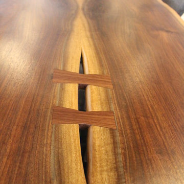 13' Black Walnut dining table created for luxury lakeside vacation home, Muskoka