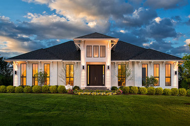 Inspiration for a contemporary exterior home remodel in DC Metro