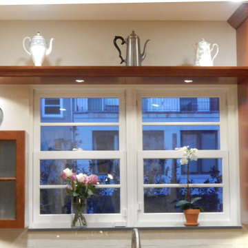Overhanging Eaves ala Frank Lloyd Wright in New York City Kitchen