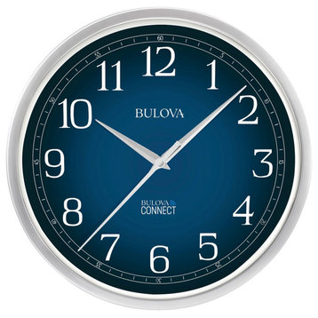 Bulova's Precise Atomic Wall Clock, 12.5" Diameter