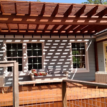 Deck and Pergola on Vintage Austin, TX, Home