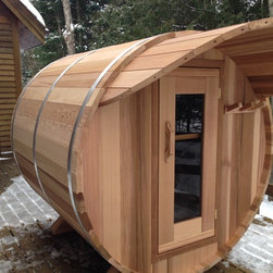 Barrel Sauna with Cove - Do You Like its Little Hat? - Saunas