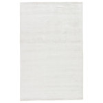 Jaipur Living - Jaipur Living Yasmin Handmade Area Rug, White, 9'x12' - Effortless luxury defines this alluring and stunningly soft hand-loomed viscose area rug. The perfect accent for a glamorous bedroom, this solid bright white layer boasts a dazzling luster and artistically distressed design.