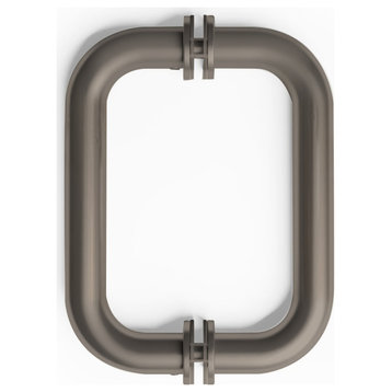 6" Back To Back 'C' Pull Handle, Brushed Nickel