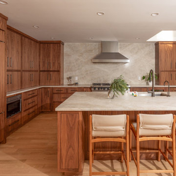 Remodel in Rich Walnut: Kitchen in Scarsdale, NY