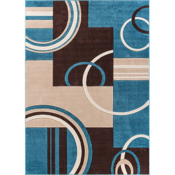 Well Woven Ruby Blue Area Rug, 3'11''x5'3''