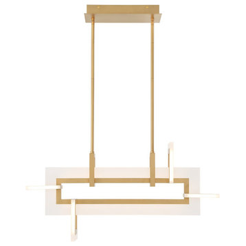 Inizio 1-Light LED Chandelier in Gold
