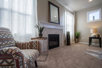 Living room - craftsman living room idea in Other
