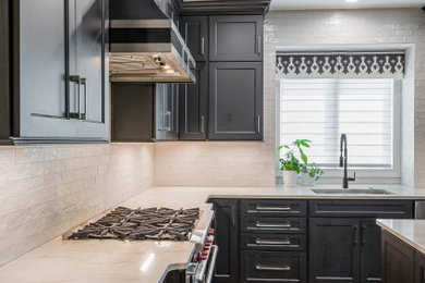 This is an example of a transitional kitchen in Cincinnati.