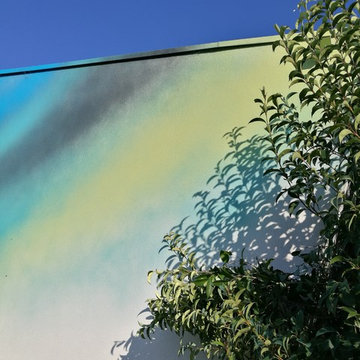 Point de vue / Détail peinture murale Salle l'albizia