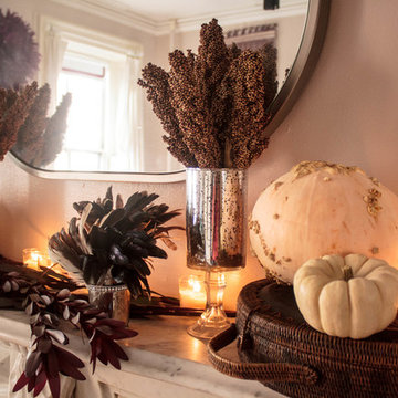 A Brooklyn Mantel Celebrates Harvest for Thanksgiving