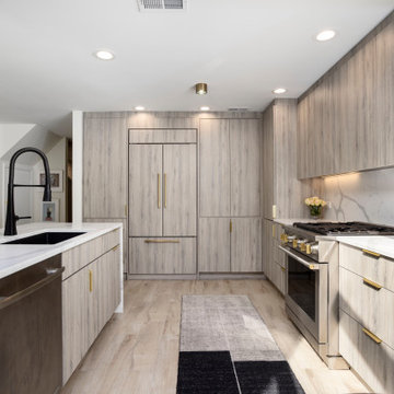 Vine Kitchen and Powder Room: Modern Minimalist Renovation