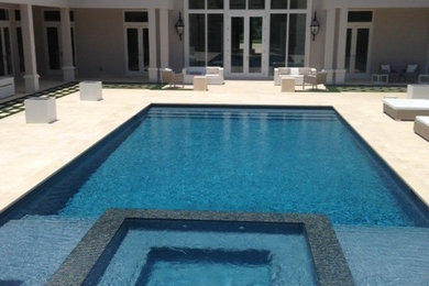 Contemporary pool in Miami.