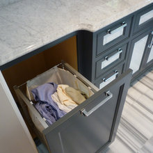 master bath vanity laundry storage