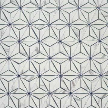Miseno MT-WHSMSCKAL-CW Musico - 6" x 7" Cubed Wall Mosaic Tile - - White