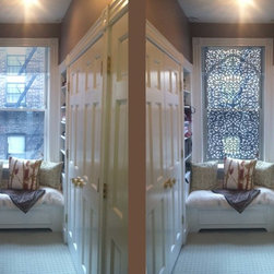 Delia Shades' "Jali Flower" - Roller Shades