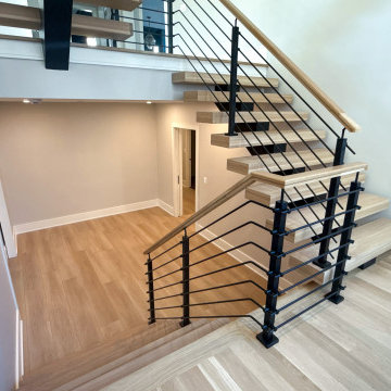 Project #147 | Modern Staircase with Seattle Style Stringer