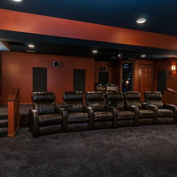 Expanding to stay: Basement home theater