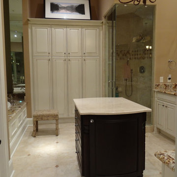 Jewelry Storage Island in Master Bath