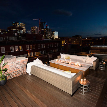 Urban Rooftop Deck -- Envision Distinction Rustic Walnut composite decking
