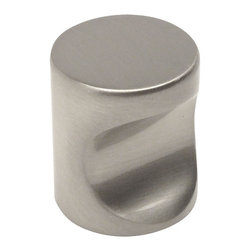 Cosmas - Cosmas 3312SN Satin Nickel Cabinet Finger Pull, 3/4" Diameter, Set of 10 - Cabinet And Drawer Knobs