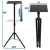 Mount-It! Tripod Projector Stand | DJ Laptop Stand with Height & Tilt Adjustment