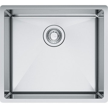 Franke CUX11019 Cube 19-9/16 Inch Single Basin Undermount Kitchen - Stainless