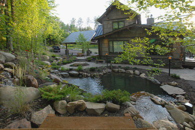 Example of a mountain style deck design in Other