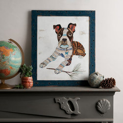 Custom Dog Portrait Collage by Dolan Geiman - Mixed Media Art
