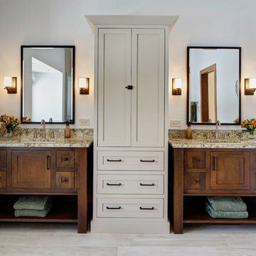 Clean Line Craftsman Style Master Bath